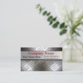 ダイヤモンドのプレートの金属の一見の名刺 名刺 (スタンド正面)