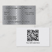 ダイヤモンドのプレートの金属の名刺 名刺 (正面/裏面)