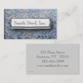 ダイヤモンドのプレートの青 名刺 (正面/裏面)