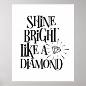 ダイヤモンドのポスターのように輝く ポスター (正面)