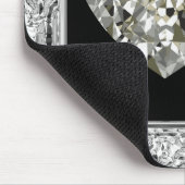 ダイヤモンドのマウスパッドの美しいハート マウスパッド (コーナー)