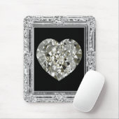 ダイヤモンドのマウスパッドの美しいハート マウスパッド (マウス)
