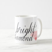 ダイヤモンドのマグのように明るい輝やき コーヒーマグカップ (正面右)