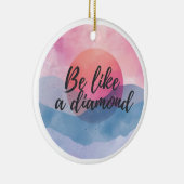 ダイヤモンドのメッセージのようやる気を起こさせるである セラミックオーナメント (右)