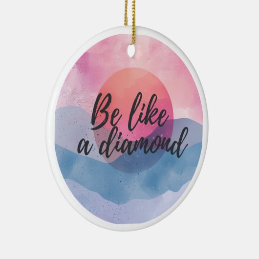ダイヤモンドのメッセージのようやる気を起こさせるである セラミックオーナメント (右)