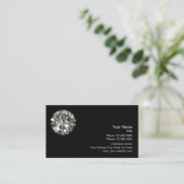 ダイヤモンドのロゴのテンプレート 名刺 (スタンド正面)