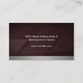 ダイヤモンドのロゴ | ジュエリー店 名刺 (裏面)