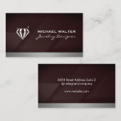 ダイヤモンドのロゴ | ジュエリー店 名刺 (正面/裏面)