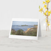 ダイヤモンドの入江の挨拶状 カード (黄色い花)