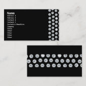 ダイヤモンドの名刺 – 黒 名刺 (正面/裏面)