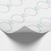 ダイヤモンドの婚約指輪 ラッピングペーパー (角)