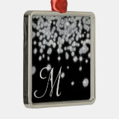 ダイヤモンドの宝石のジュエリーのモノグラムのイニシャルのオーナメント メタルオーナメント (右)