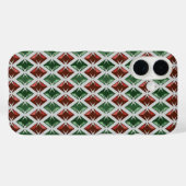 ダイヤモンドの幾何学的な宝石の赤い緑 Case-Mate iPhoneケース (裏面 (横))
