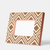 ダイヤモンドの幾何学的パターン レーザー彫刻フレーム (左)