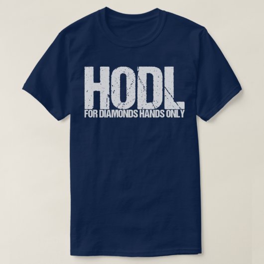 ダイヤモンドの手のみ保持 Tシャツ (デザイン正面)