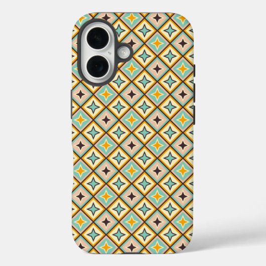 ダイヤモンドの抽象幾何学模様 Case-Mate iPhoneケース (裏面)