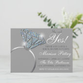 ダイヤモンドの指輪、 ブライズメイド、彼女はイエスと言った 招待状 (スタンド正面)