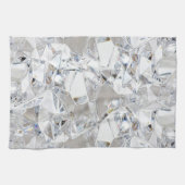ダイヤモンドの氷晶の輝きの魅力的な台所皿タオル キッチンタオル (横)