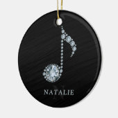 ダイヤモンドの注記 セラミックオーナメント (左)