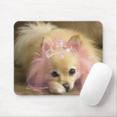 ダイヤモンドの王冠を持つ妖精の王女犬 マウスパッド (マウス)