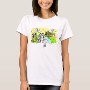 ダイヤモンドの目が付いている空のルーシー Tシャツ