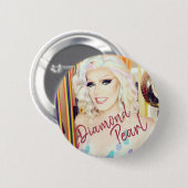 ダイヤモンドの真珠の"プライド"ボタン 缶バッジ (正面&裏面)
