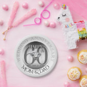 ダイヤモンドの第60結婚記念日の紙皿 ペーパープレート (パーティー)