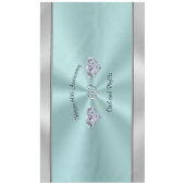 ダイヤモンドの結婚記念日のテーブルの装飾 テーブルクロス (正面)