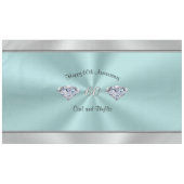 ダイヤモンドの結婚記念日のテーブルの装飾 テーブルクロス (正面(横))