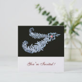 ダイヤモンドの羽根 , ピンクアイスメタリック 招待状 (スタンド正面)