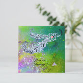 ダイヤモンドの羽根 緑 紫 金 の輝き 招待状 (スタンド正面)