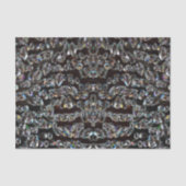 ダイヤモンドの輝エレガントく模様の銀と黒 薄葉紙 (正面)