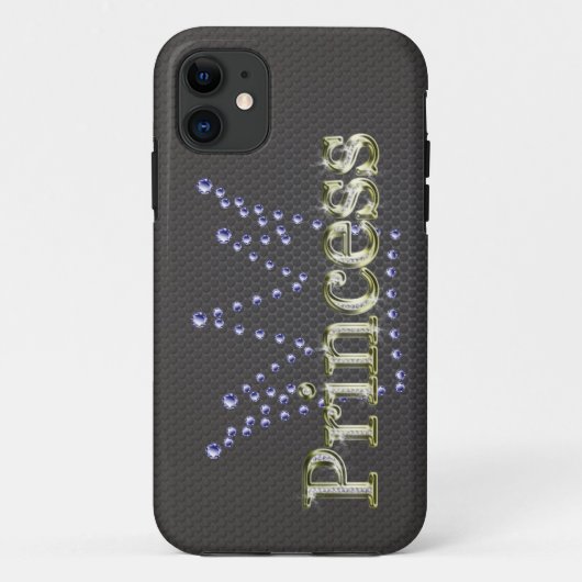 ダイヤモンドの"プリンセス"きらきら光るなIphone 5"やっとそこに" Case-Mate iPhoneケース (裏面)