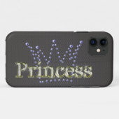 ダイヤモンドの"プリンセス"きらきら光るなIphone 5"やっとそこに" Case-Mate iPhoneケース (裏面(横))