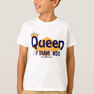 ダイヤモンドのWHのソフトボールの女王 Tシャツ