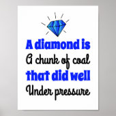ダイヤモンドはやる気を起こさせる石炭感動的- ポスター (正面)