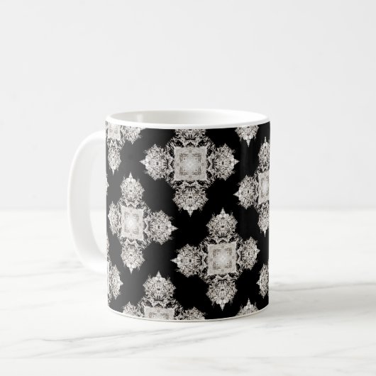 ダイヤモンドはシャドウ・グレーで輝く コーヒーマグカップ (正面左)