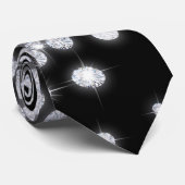 ダイヤモンドはジュエリーの輝きの魅力的な魅力メンズタイを宝石で飾ります ネクタイ (ロール)