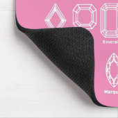 ダイヤモンドはステンレス製のウォーターボトルをカット マウスパッド (コーナー)