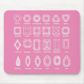 ダイヤモンドはステンレス製のウォーターボトルをカット マウスパッド (正面)