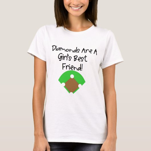 ダイヤモンドは女の子で親友です! Tシャツ (正面)