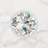 ダイヤモンドは女の子の友最高のだ コンフェッティ (スモール正面)