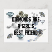 ダイヤモンドは女の子の友最高のだ ポストカード (正面)