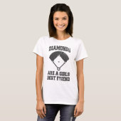 ダイヤモンドは女の子の友最高のだ Tシャツ (正面フル)