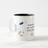 ダイヤモンドは女の子の友達のコーヒ最高のーマグです ツートーンマグカップ (正面左)
