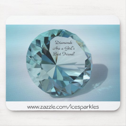 ダイヤモンドは女の子の親友です マウスパッド (正面)