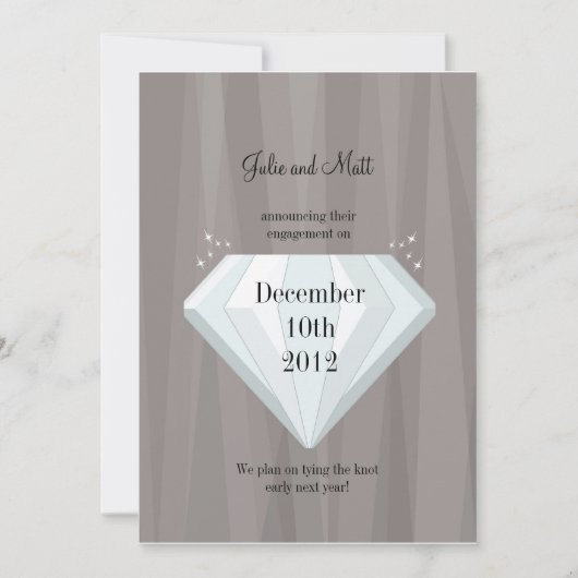 ダイヤモンドは永遠です 案内状 (正面)