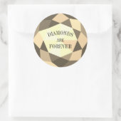ダイヤモンドは永遠に丸エレガントいジュエリーのシール ラウンドシール (バッグ)