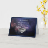 ダイヤモンドは石炭のメモカやる気を起こさせるードの塊 カード (黄色い花)