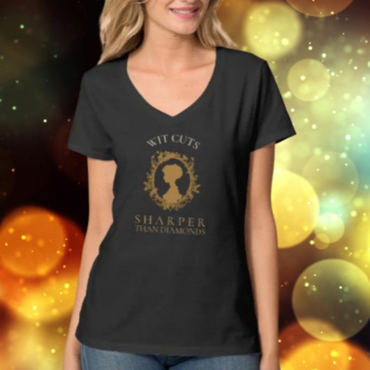ダイヤモンドよりも鋭い切り傷を持つウィット Tシャツ